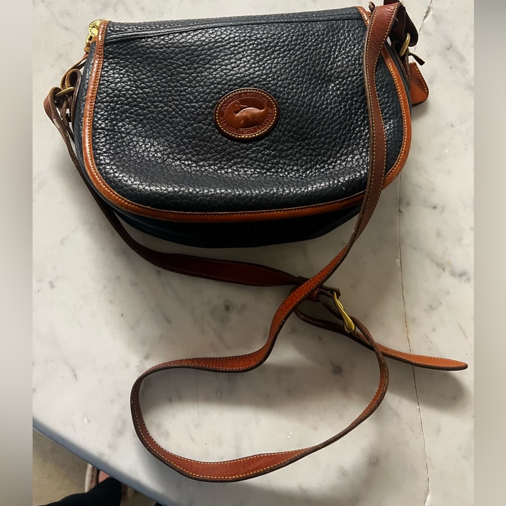 Vintage Dooney and Bourke blue leather purse